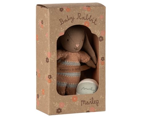 Maileg - Hasen-Set, Micro - Braun - Dusty Rose