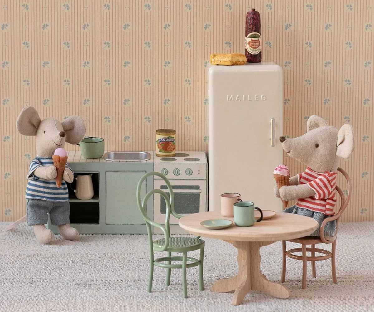 Maileg - Kühlschrank, Maus - Creme