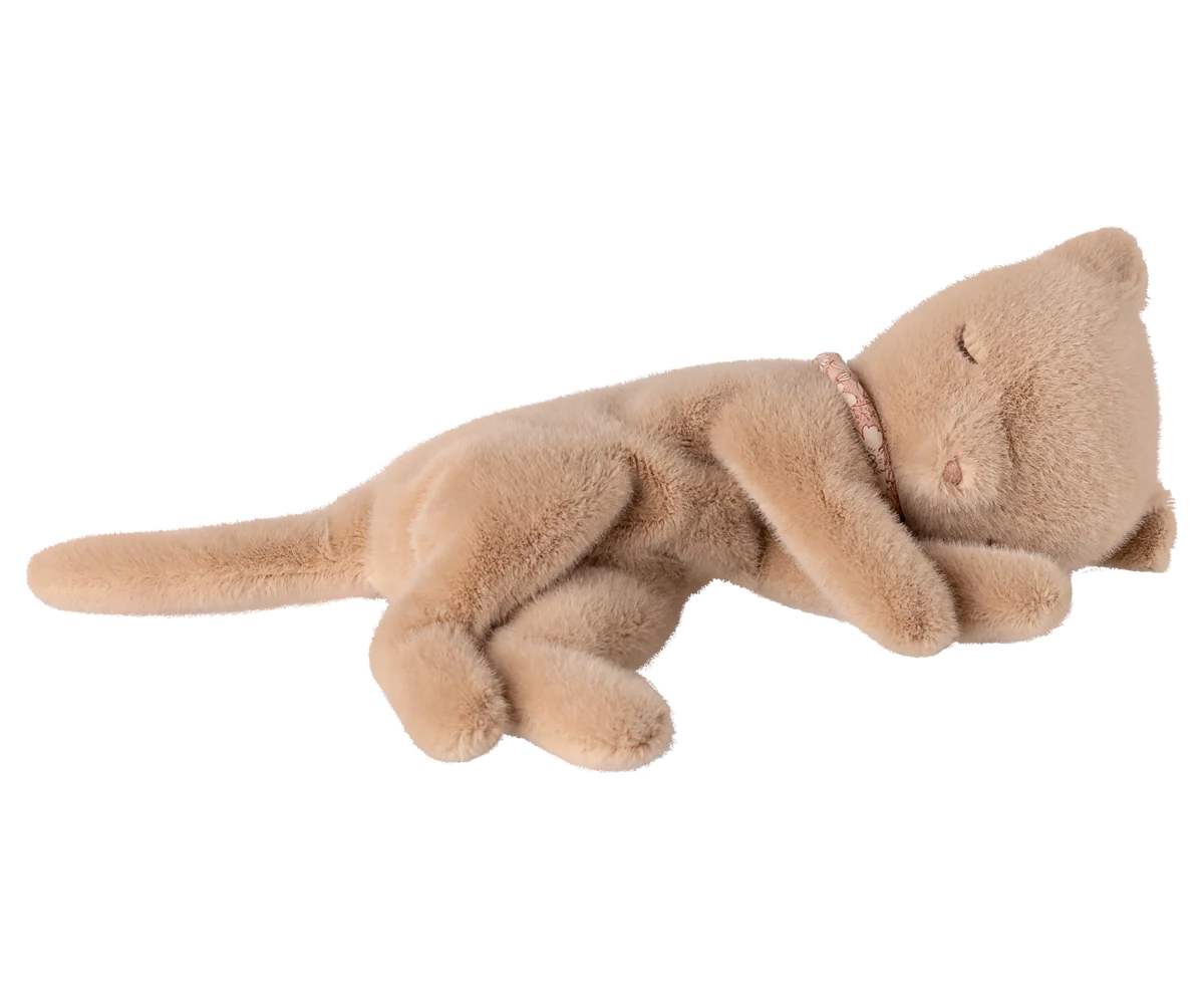 Schlafende Kätzchen Plüsch, Medium - Peach