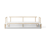 Oliver Furniture Camp Bettsofa, Weiss/Eiche
