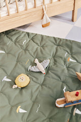 Bestickte Spielmatratze Sailboats