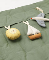 Bestickte Spielmatratze Sailboats