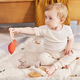 Bestickte Spielmatratze Songbirds von Dear April