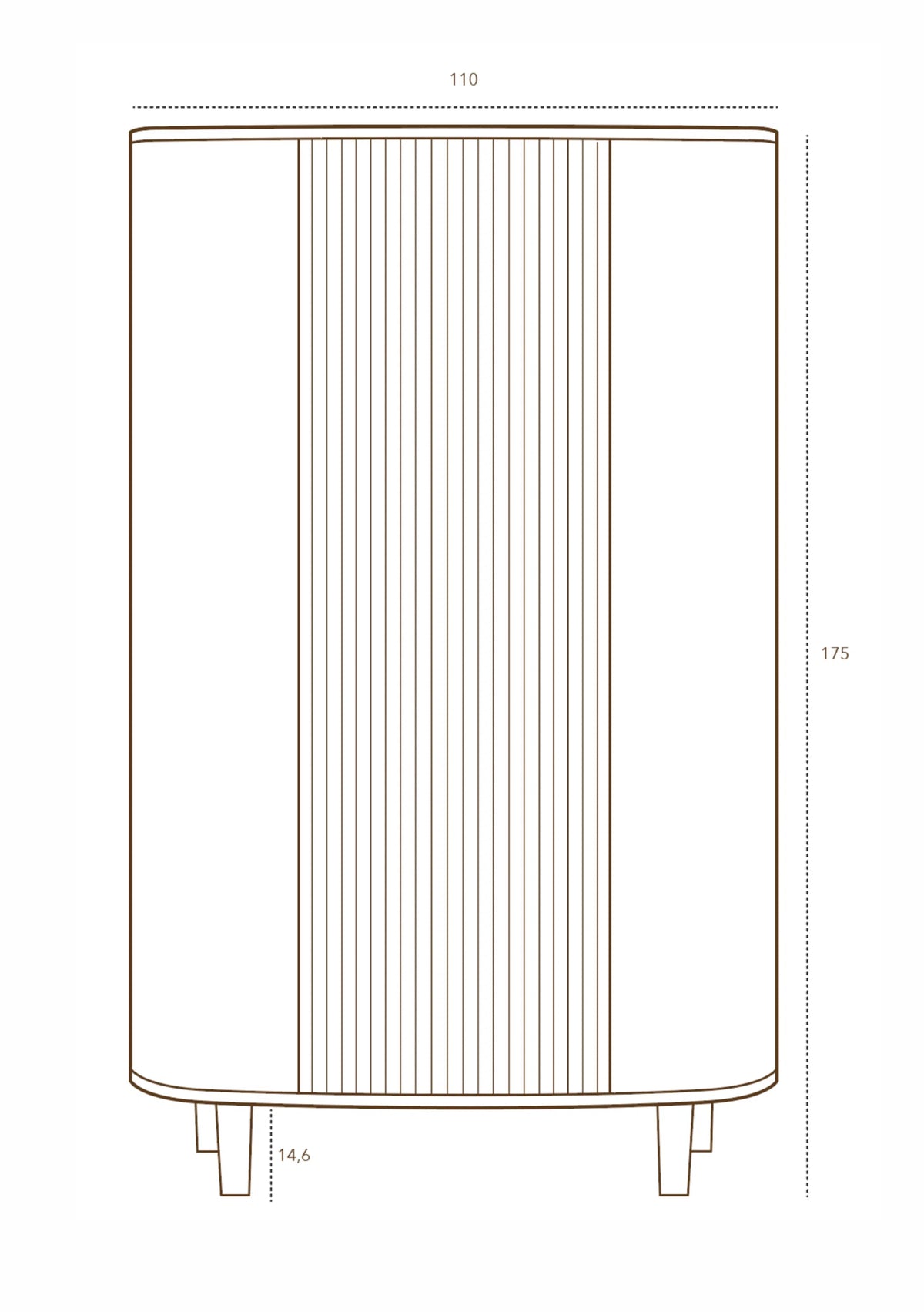 Wardrobe, 3 doors, white, Wood Collection