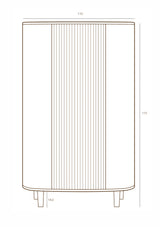 Wardrobe, 3 doors, white, Wood Collection