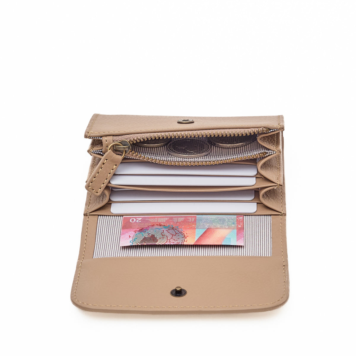 Lost & Found Faltportemonnaie gross Sand