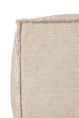 Lorena Canals Handgewebter Baumwollpouf – Natural / Beige, 45 × 45 × 45 cm