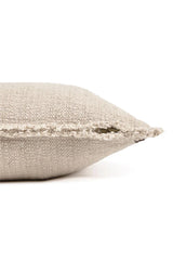 Lorena Canals Handgewebtes Baumwollkissen – Natural / Beige, 45 × 45 cm