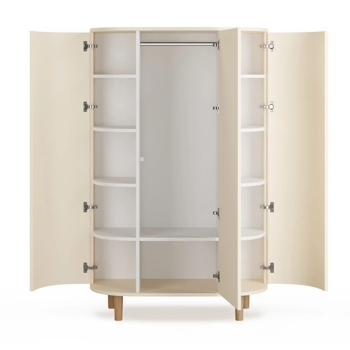 Wardrobe, 3 doors, white, Wood Collection