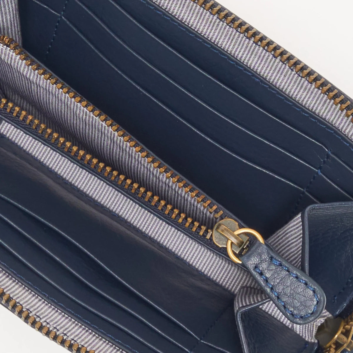 Lost & Found Mittleres Reissverschluss Portemonnaie Navy
