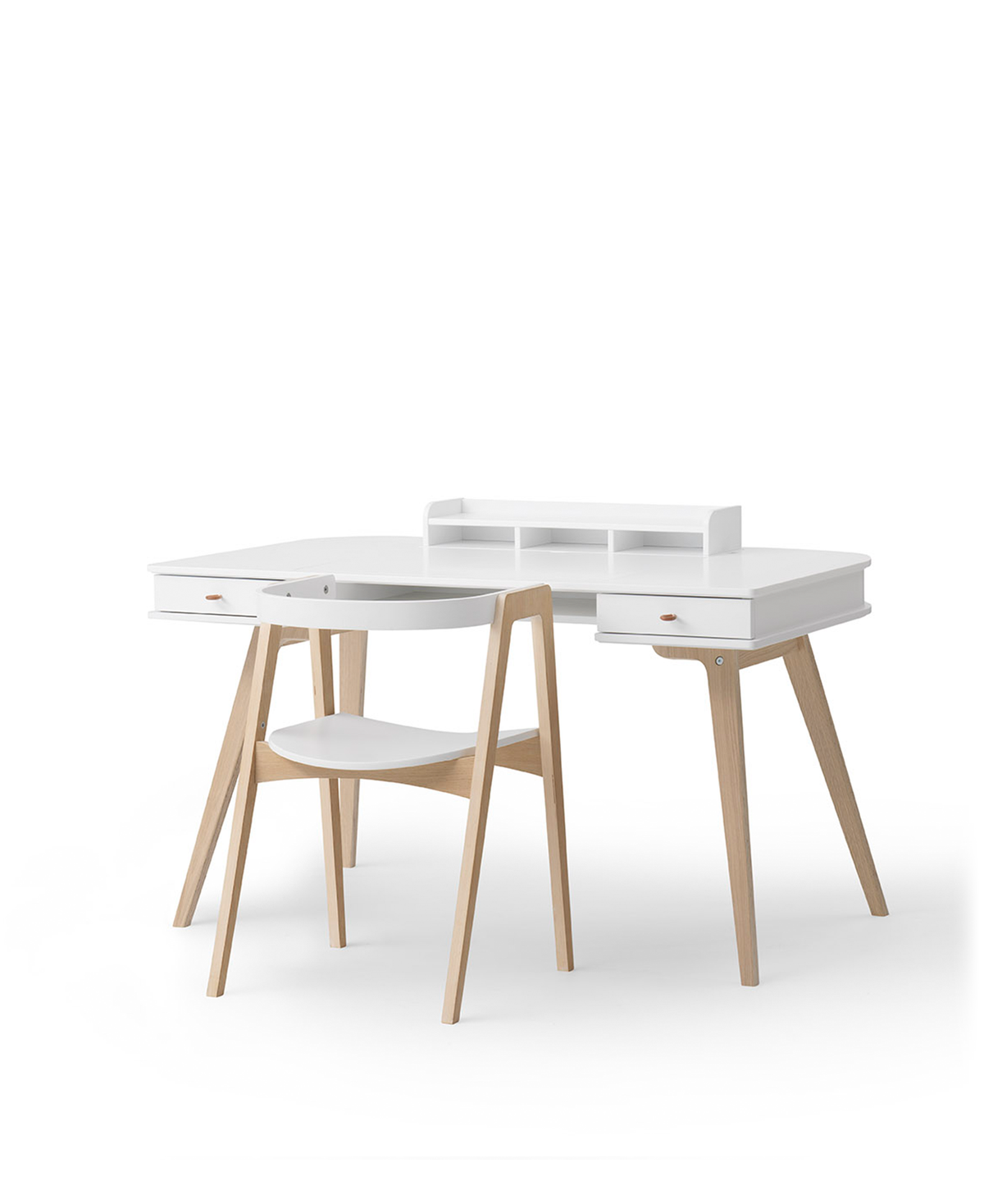 Oliver Furniture Wood Schreibtisch 66 cm & Armlehnstuhl