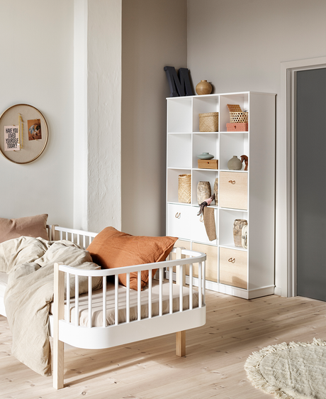 Oliver Furniture Wood Standregal 3x5 Vertikal mit Sockel