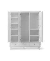 Wardrobe, 3 doors, white, Wood Collection