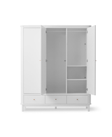 Wardrobe, 3 doors, white, Wood Collection