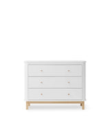 Oliver Furniture Wood Kommode 3 Schubladen, Weiss/Eiche