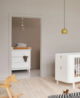 Oliver Furniture Wood Wickelkommode mit 3 Schubladen, Weiss