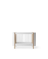 Oliver Furniture Wood Mini+ Babybett, Weiss/Eiche