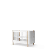 Oliver Furniture Wood Mini+ Babybett, Weiss/Eiche