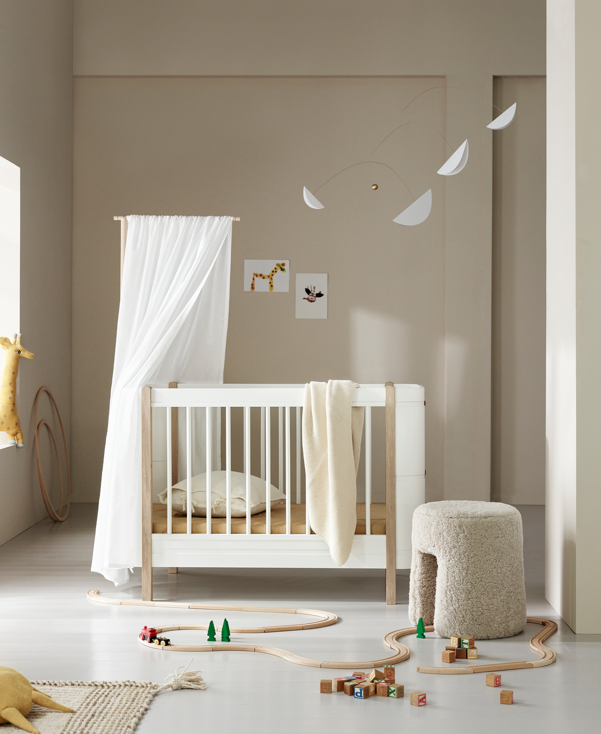 Oliver Furniture Wood Mini+ Betthimmel Basic, Weiss