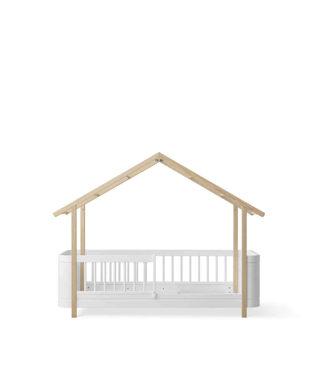 Oliver Furniture Wood Mini+ Hausbett, Weiss/Eiche