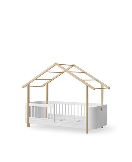 Oliver Furniture Wood Mini+ Hausbett, Weiss/Eiche