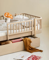 Wood Lounger Bed White 120 cm