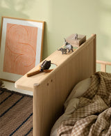 Wood Lounger Bed White 120 cm