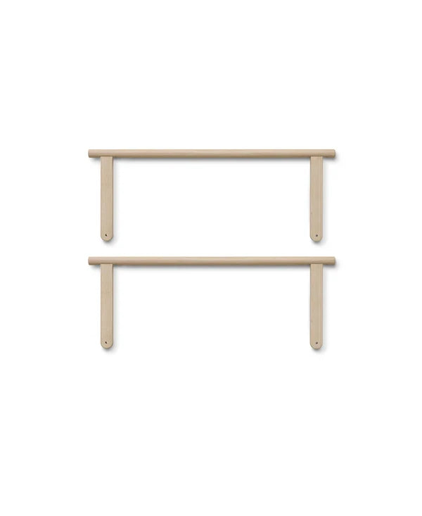 Wood Lounger Bed White 120 cm