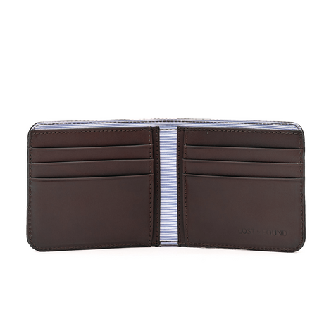 Lost & Found Portemonnaie mit Reissverschlussfach Chocolate