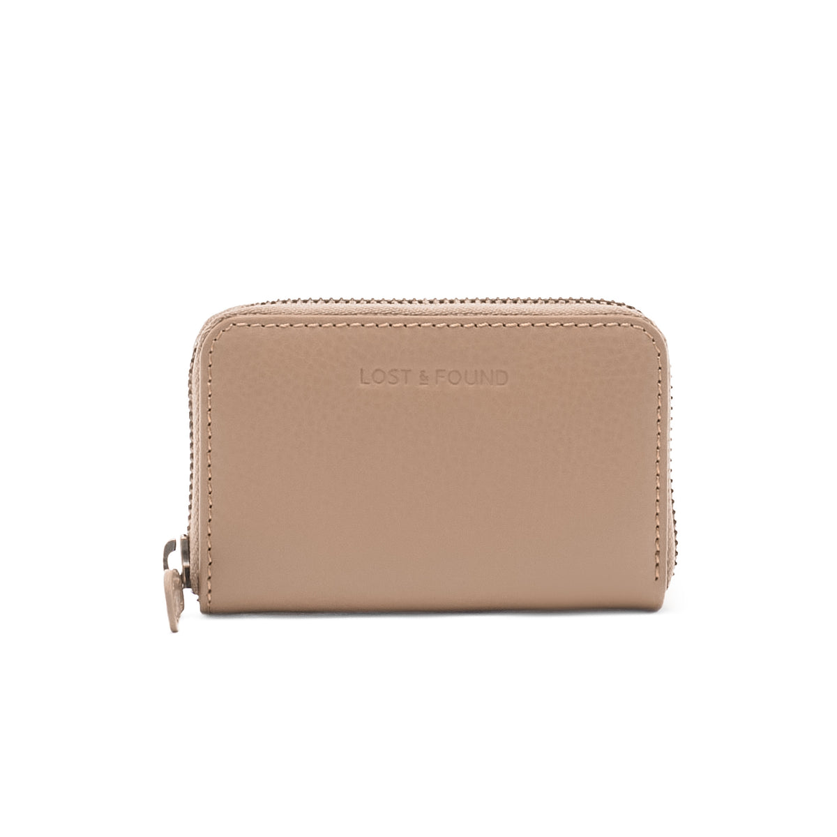 Lost & Found Mini Reissverschluss Portemonnaie Sand
