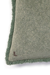 Lorena Canals Kissen aus recyceltem Baumwoll-Canvas – Duck Green, 45 × 45 cm
