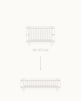 Oliver Furniture Wood Mini+ Umbauset Juniorbett, Weiss/Eiche