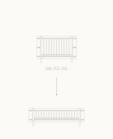 Oliver Furniture Wood Mini+ Umbauset Juniorbett, Weiss