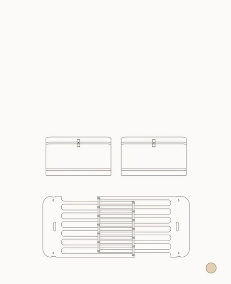 Oliver Furniture Wood Mini+ Geschwisterset für Babybett & Juniorbett, Eiche