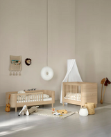 Oliver Furniture Wood Mini+ Geschwisterset für Babybett & Juniorbett, Eiche