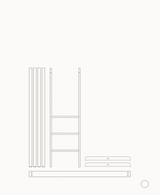 Oliver Furniture Wood Mini+ Umbauset zum Hochbett, Weiss
