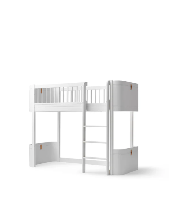 Oliver Furniture Wood Mini+ Umbauset zum Hochbett, Weiss