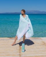 Beach Glass Strandhamamtuch mit recycelter Geschenkbox