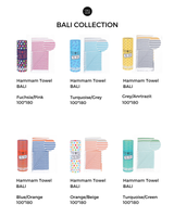 BALI Strandtuch, Hamamtuch in Geschenkbox, Rosa/Fuchsia