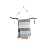 PALERMO Beach Hamamtuch mit Geschenkkarton/Blau-Schwarz