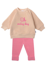 Liliput 2tlg. Set mit Sweatshirt "oh smiley day" und Leggings