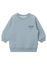 Liliput Oversize Sweatshirt „Cool Boys Club“ Mini & Me – Blau 74/80