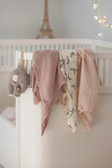 3er-Set Ultra-Soft Musselintücher Powder Blossom, Rose