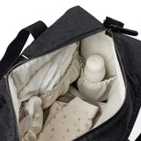 Sebra Wickeltasche mit Wickelunterlage – Dark Grey Melange