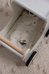 Sebra Puppenwagen & Lauflernwagen aus Holz – Classic White