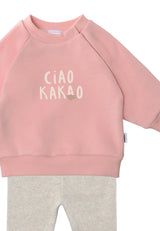 Liliput Set mit Sweatshirt in rosa und Leggings "Ciao Kakao"