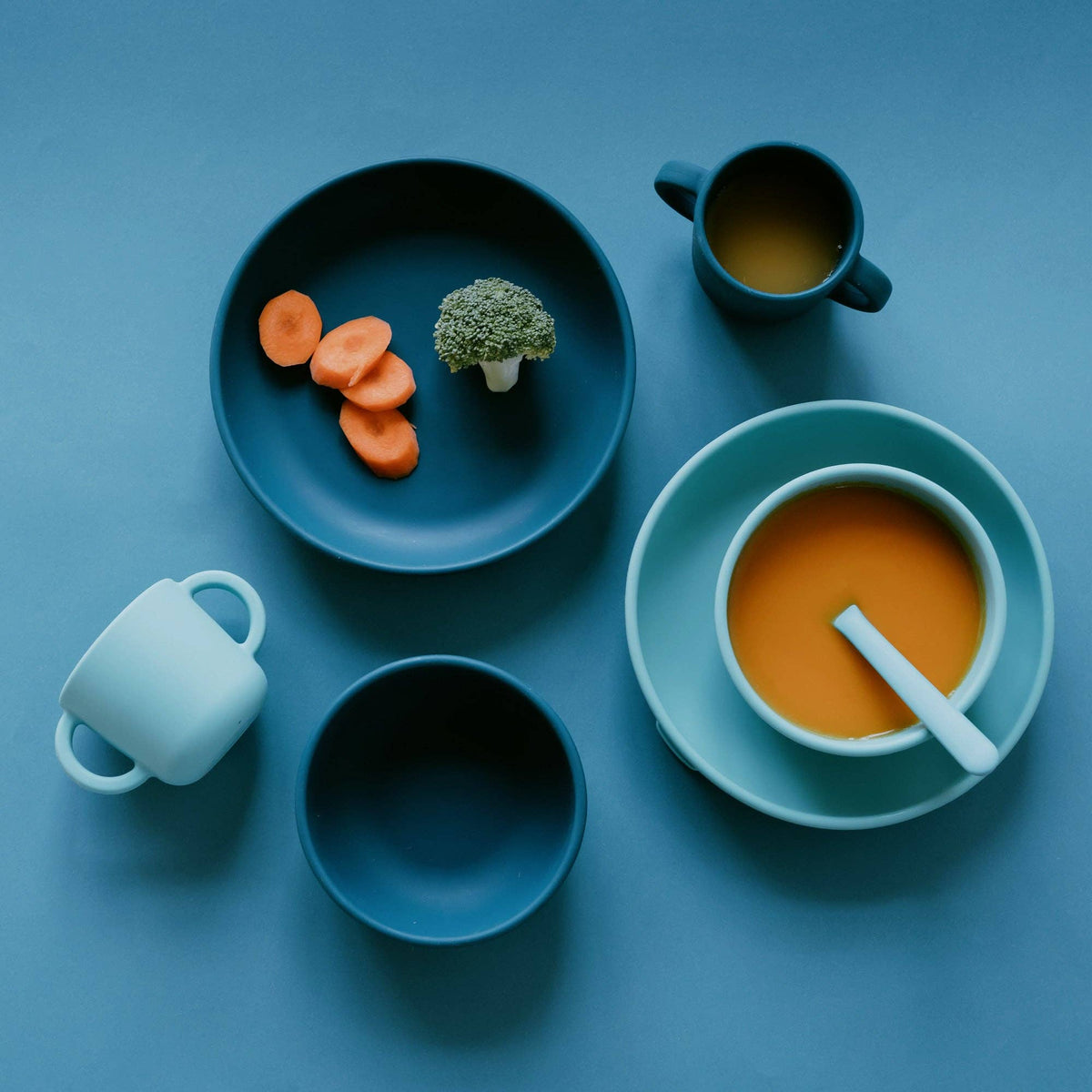 Saugteller-Set - Blue Abyss/Lagoon