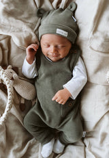 Liliput Rib-Strick-Set in olive, 5-teilig