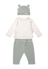 Liliput 3-teiliges Rib-Strick-Set in schilf