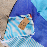 PALERMO XXL Strandtuch mit Geschenkbox, 2x2 m - Blau